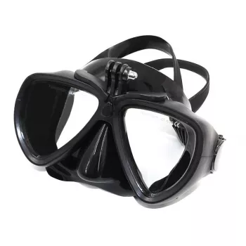 Máscara de buceo Telesin con soporte desmontable para cámaras de acción, modelo GP-DIV-GS2-BK