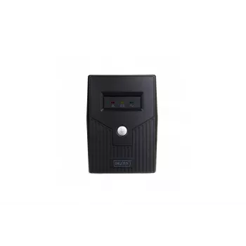 Sistema de alimentación ininterrumpida DIGITUS Line-Interactive DN-170064-B 800 VA (480 W), AVR, LCD, torre, 2 salidas AC, tipo F