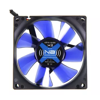 Ventilador Noiseblocker BlackSilentFan X2 8 cm 1800 rpm 45 m³/h Negro