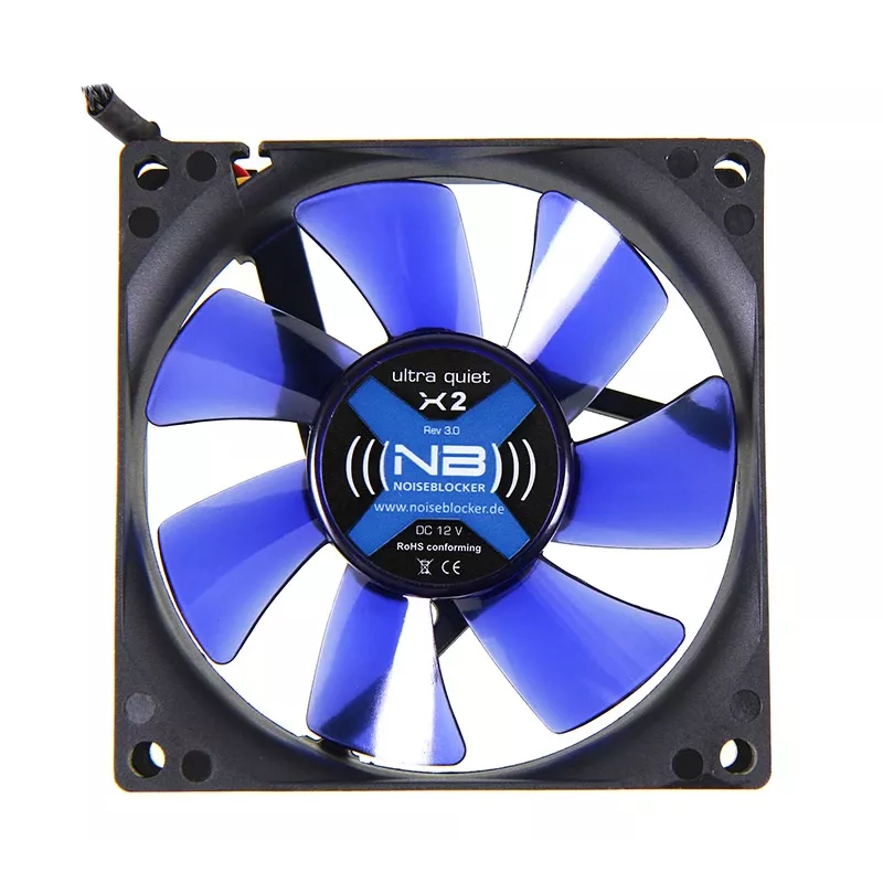 Noiseblocker BlackSilentFan X2 ITR-X-2 ventilador para caja, 80 x 80 x 25 mm