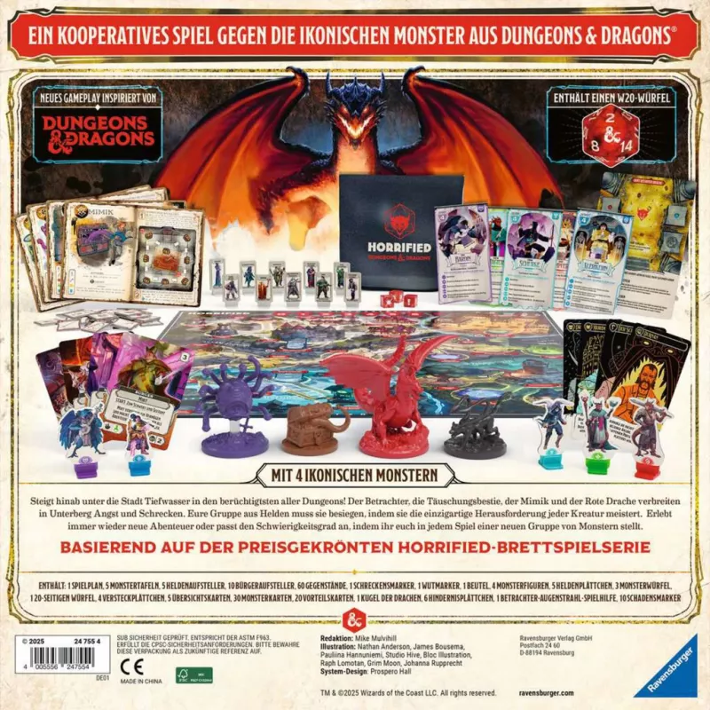Horrified Dungeons & Dragons, juego de mesa