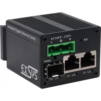 Switch de red Exsys EX-62010POE-SFP PoE+ no gestionado 1 Gbps con 2 puertos SFP