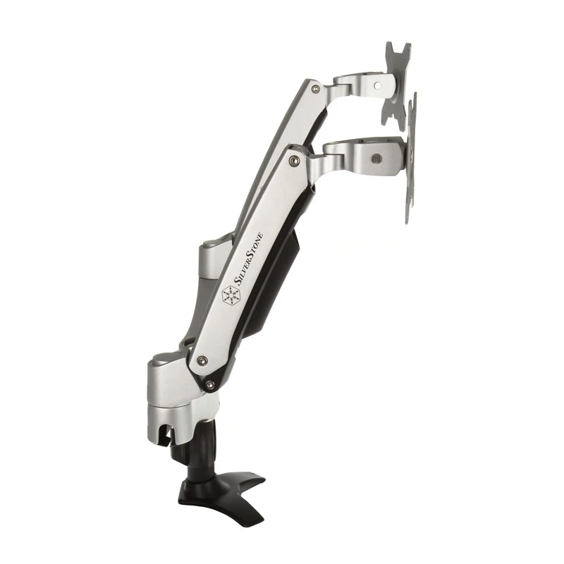 SilverStone SST-ARM22SC Soporte para dos monitores - Plata