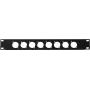 Frontal Omnitronic Z-19 8x XLR D-Type 1U – adaptador de rack con ocho conexiones XLR