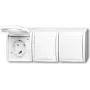 Busch Jaeger 2300/3 EBW-54 Enchufe CEE 7/3 blanco (2084-0-0724)