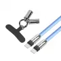 Cable USB-C 2en1 1m azul