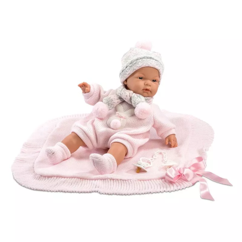 Llorens Muñeca llorona 38938 Made of Roses, 38 cm muñeca bebé realista