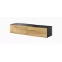 Soporte de TV Cama VIGO 140 30/140/40 negro/roble wotan