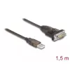Adaptador DeLOCK USB 2.0 Type-A a serie RS-232 D-Sub 9 pines conector macho 1,5 m