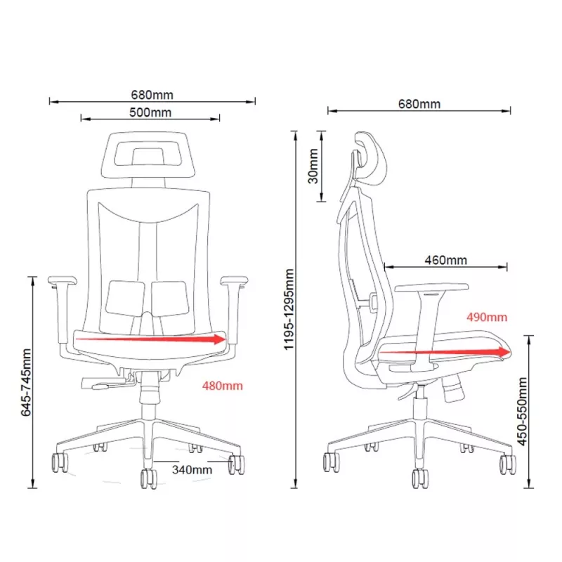 Silla ergonómica premium Ergo Officer ER-414