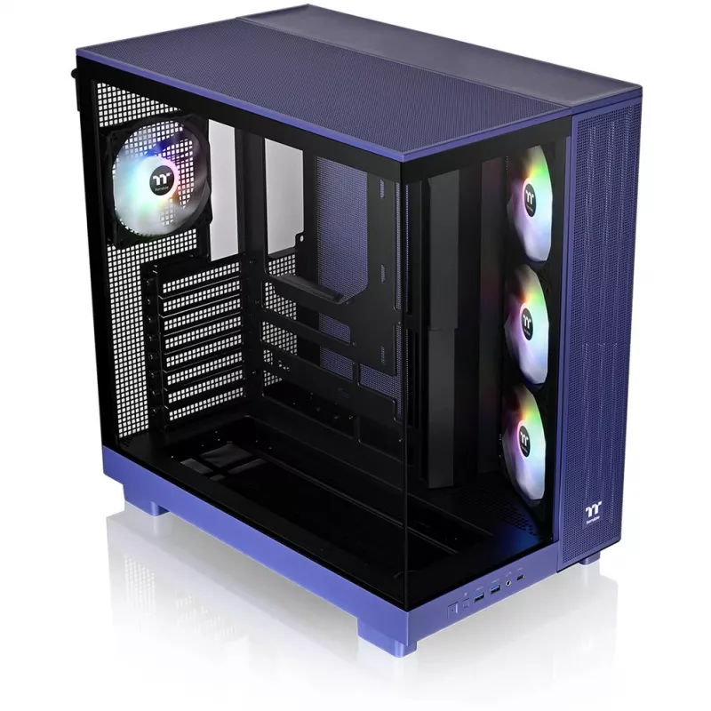 View 380 XL TG ARGB, caja torre violeta, cristal templado x 2