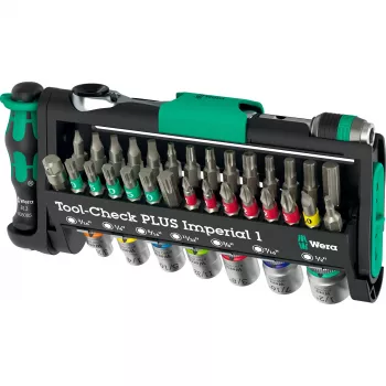 Wera Tool-Check Plus Imperial juego de herramientas de 39 piezas — juego de destornilladores y accesorios imperial de 39 piezas