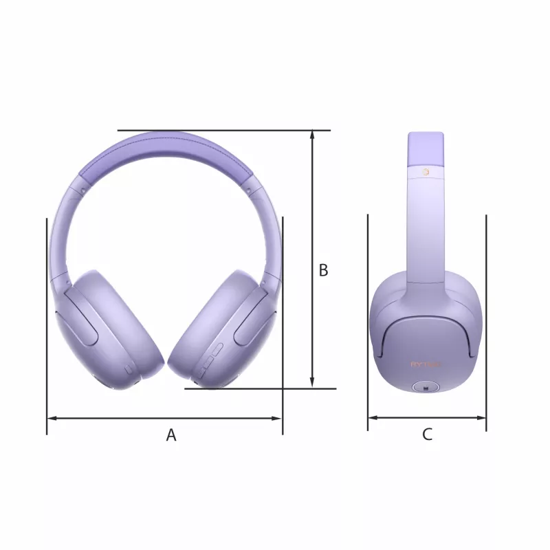 Auriculares MANTA HDP1001PU Rytmo Elegance morado over-ear con cable, modelo HDP1001PU