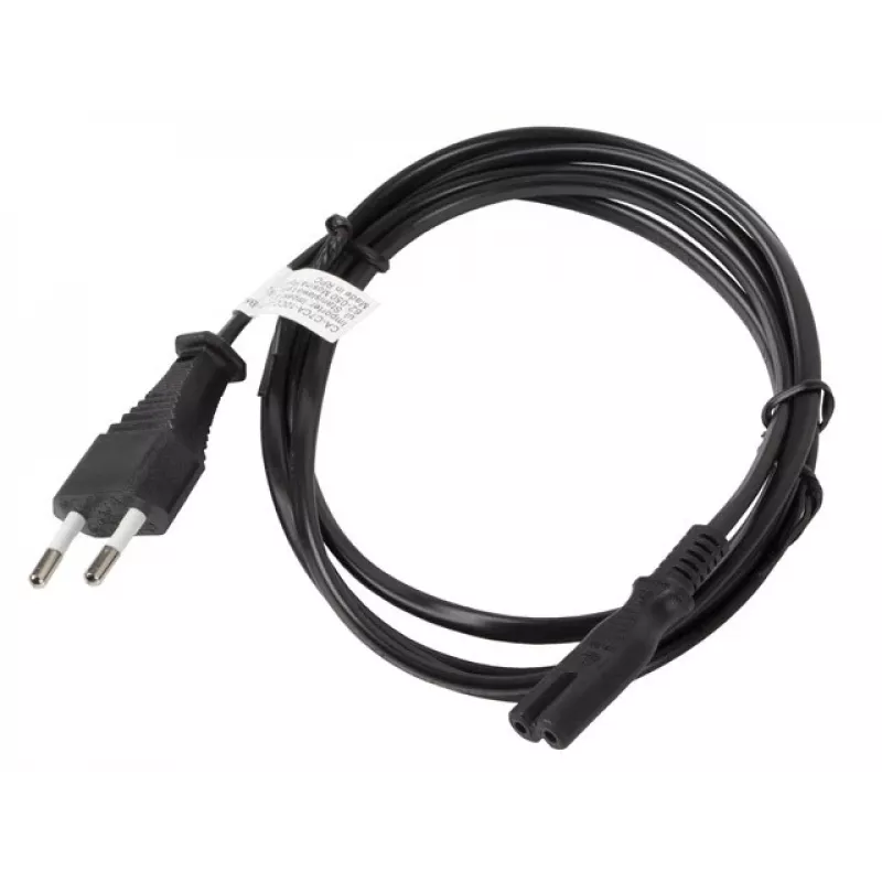 Cable de alimentación Lanberg CA-C7CA-10CC-0018-BK negro 1,8 m conector hembra C7 CEE7/16