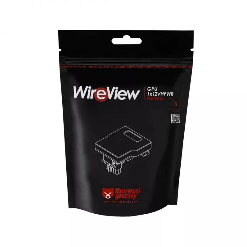 Thermal Grizzly | WireView | GPU 1x12VHPWR Reversed | negro | N/A