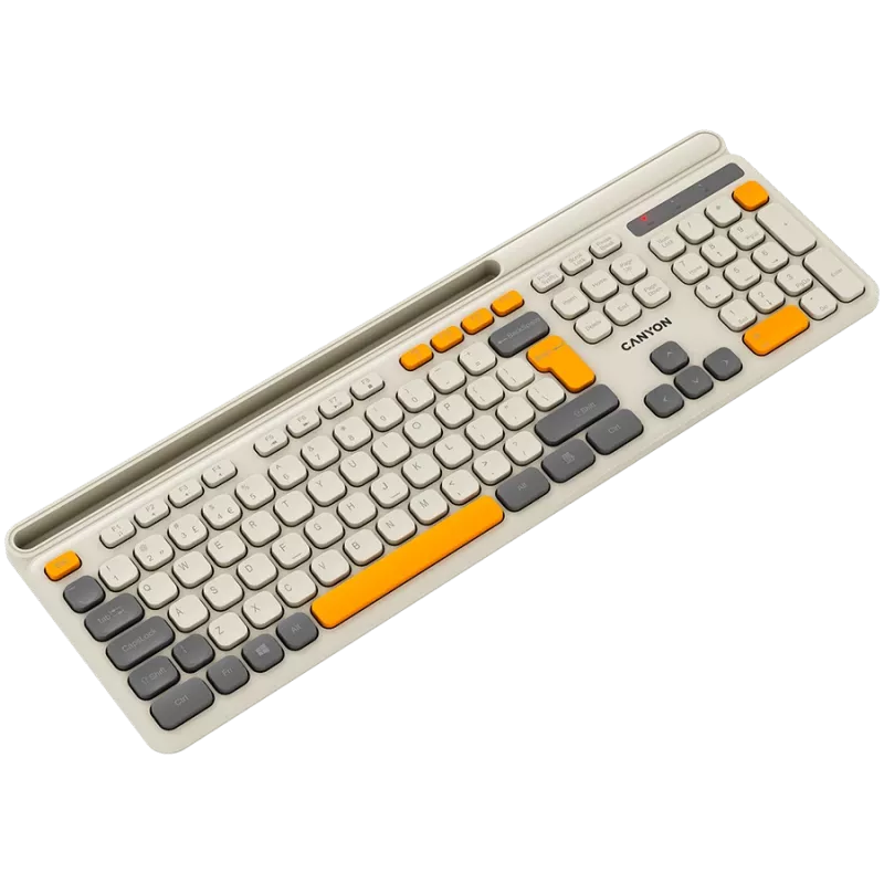 Teclado CANYON HKB-W03 EN AAA inalámbrico beige