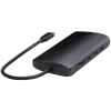 Adaptador multipuerto USB-C Satechi ST-P8KED — 6 conexiones, compatible con resolución 8K