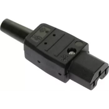 AS SCHWABE Conector macho termoplástico para aparatos de calor 120°C (62082)