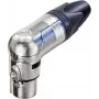 Conector XLR hembra Neutrik, acodado, número de polos: 5, plateado NC5FRX 1 ud. (NC5FRX)