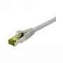 Cable de red RJ45, CAT6A 500 MHz, 5 m, gris, S-STP (S/FTP), TPE/LSZH (Ultraflex), AWG26, con cable bruto Cat.7, Synergy 21 (S217607)
