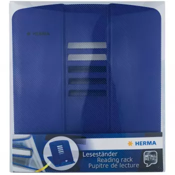 Sujetalibros HERMA 19962 azul metal