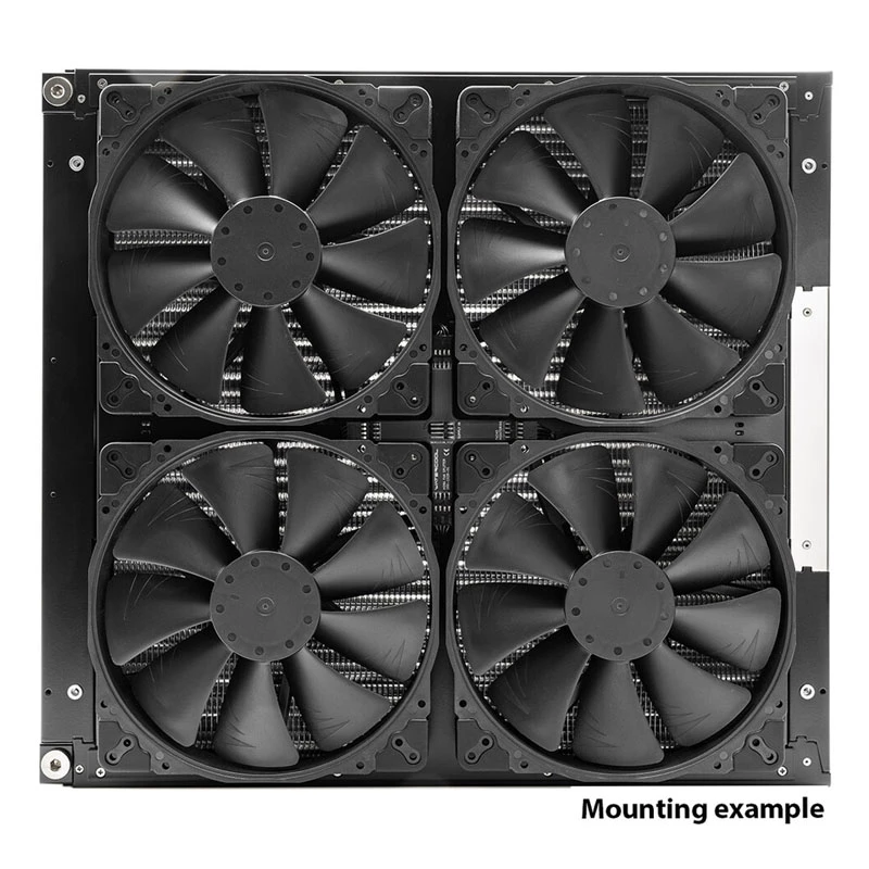 Divisor de radiador Watercool MO-RA X-Splitter para ventiladores Noctua NF-A20