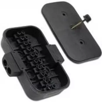 Caja de distribución IWH 019063 — carcasa de PVC impermeable de 10 polos