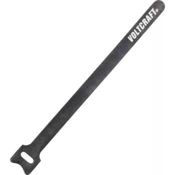 VOLTCRAFT Brida de cable de velcro 200mm (L x An) 200 mm x 12 mm Gris oscuro 10 uds. (VC-10547725)