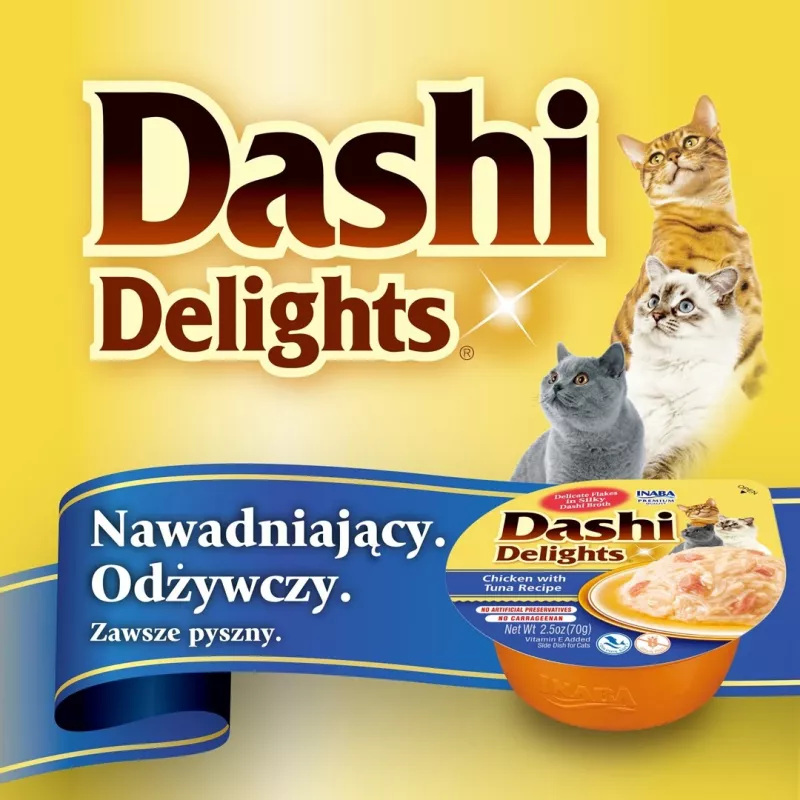 INABA Dashi Delights pollo en caldo - snack para gatos - 70 g