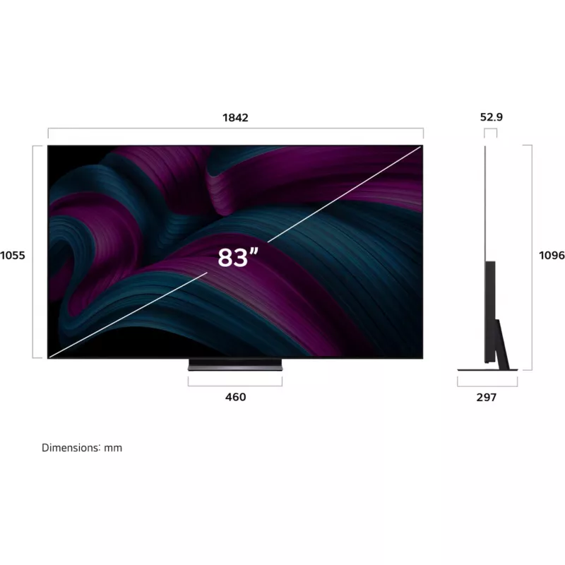 LG OLED evo AI OLED83C5ELA 2,11 m (83 pulgadas) 4K Ultra HD Smart TV Wi-Fi negro