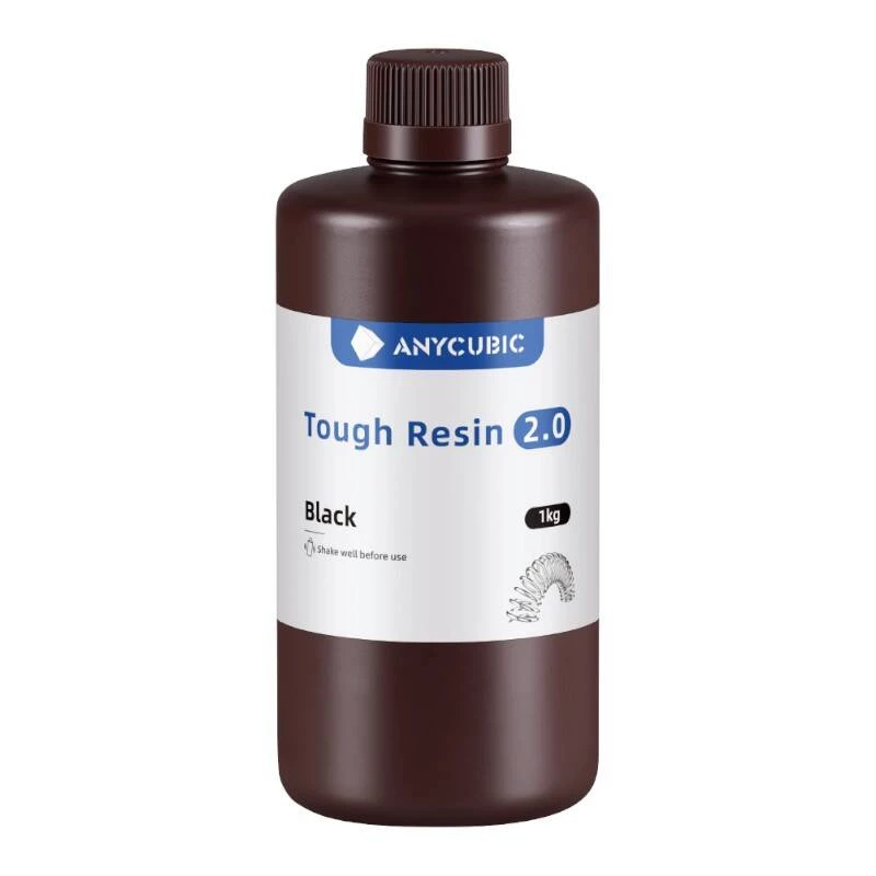Resina fotopolímera AnyCubic Tough Resin 2.0 negra 1 kg SRX2BK-101A