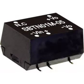 MEAN WELL SBTN01M-05 fuente de alimentación 1 W tensión de entrada 10.8 - 13.2 V tensión de salida 5 V