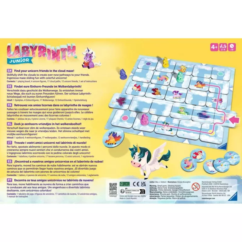 Juego de mesa Ravensburger 23046 — juego de colocación para toda la familia, 15 min de duración, a partir de 4 años