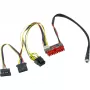 Inter-Tech 88882193 - ATX (20 pines) - SATA 15 pines + Molex (4 pines) - recto - recto - multicolor - 35 mm (88882193)