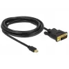 Adaptador de cable de vídeo DeLOCK 83990 Mini DisplayPort a DVI-D 3m