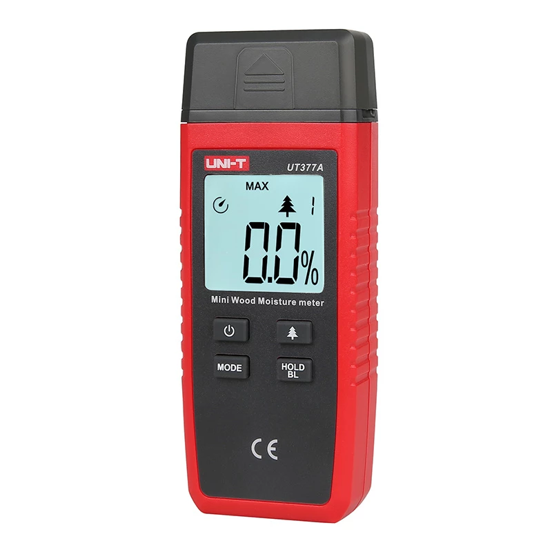 Medidor de humedad UNI-T UT377A para madera y materiales de construcción, medidor de humedad de mano compacto