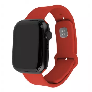 Fixed | Set Sporty Strap para Apple Watch 42/44/45 mm | 170-235 mm | Rojo | Silicona