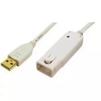 LogiLink cable de extensión USB 2.0, longitud: 12,0 m, conector macho USB-A a conector hembra USB-A, extensión a (UA0092)