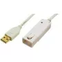 LogiLink cable de extensión USB 2.0, longitud: 12,0 m, conector macho USB-A a conector hembra USB-A, extensión a (UA0092)