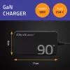 Cargador de pared Qoltec 90W GaN Super Fast SLIM | XP | 5-20V | 4,5A | USB-C 3.1 | portátil | MacBook | smartphone | + cable