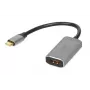 Cable adaptador IBOX USB-C a HDMI, modelo IACFAK, USB-C (conector macho) a HDMI (conector hembra), 4K 60 Hz, conector recto, plateado