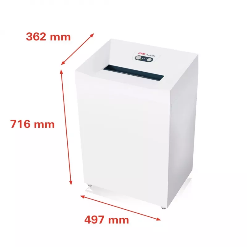 Destructora de papel HSM Pure 530 corte en partículas 30 cm 55 dB