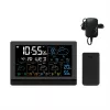 Manta MTO200B Windy Smart estación meteorológica con sensor exterior, Wi-Fi, negra