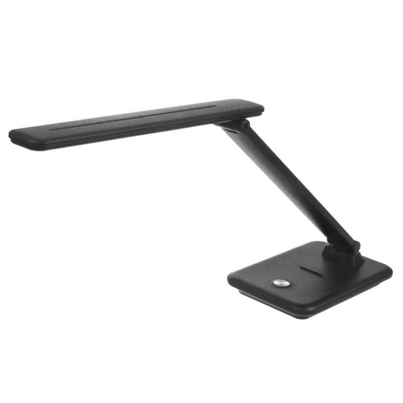 Lámpara de mesa LED MACLEAN MCE614B — regulable, brazo plegable ajustable, 9W, 3000K/4500K/6500K, negra