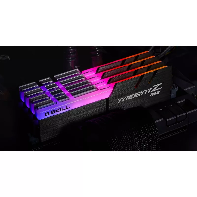 DIMM 32 GB DDR4-3600 (4x 8 GB) Quad-Kit, memoria negra, F4-3600C16Q-32GTZRC, Trident Z RGB, INTEL XMP