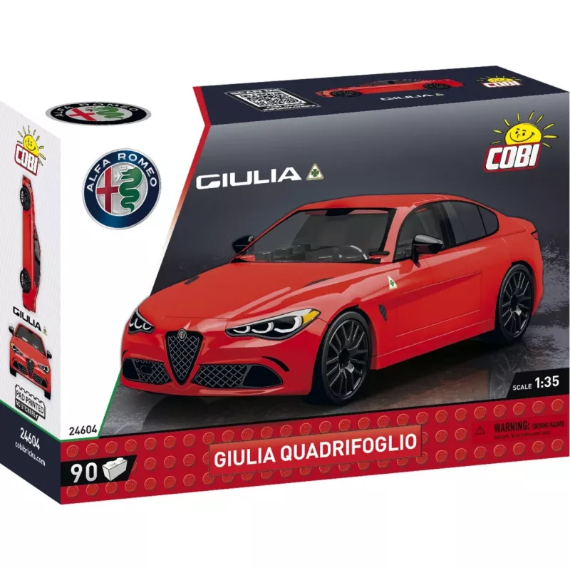 Set de construcción COBI Giulia Quadrifoglio 90 piezas a partir de 6 años