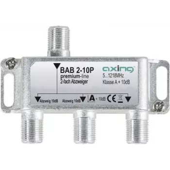 BAB 2-10P - divisor tap SAT 2 vías 10 dB (BAB 2-10P)