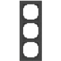 BUSCH-JAEGER 1723-45M Marco triple negro mate (2CKA001754A4856)