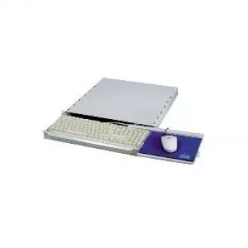 APRA apraNET - Cajón extraíble para teclado de rack - Gris claro, RAL 7035 - 1U - 48,3 cm (19