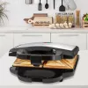 Sandwichera Clatronic ST 3778 750 W negra, acero inoxidable